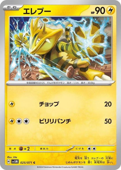 Electabuzz, SV5M: Cyber Judge 025/071
