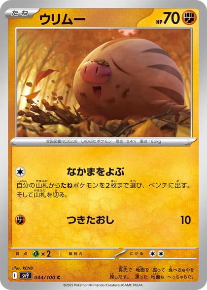 Swinub, SV9: Battle Partners 044/100