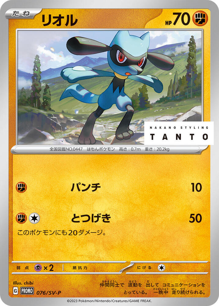Riolu - 076/SV-P, SV-P Promotional Cards 076/SV-P