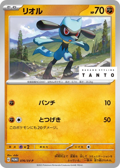Riolu - 076/SV-P, SV-P Promotional Cards 076/SV-P