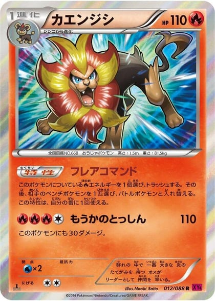 Pyroar, XY4: Phantom Gate 012/088