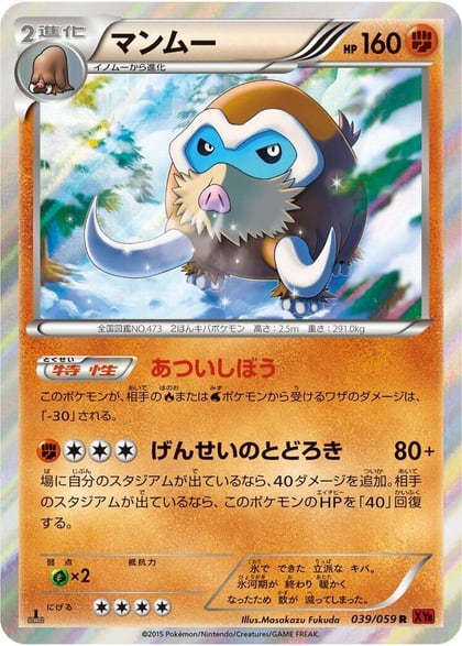 Mamoswine, XY8-Br: Red Flash 039/059
