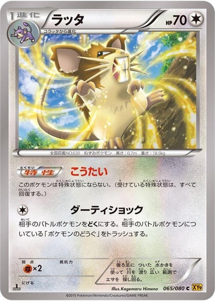 Raticate, XY9: Rage of the Broken Heavens 065/080