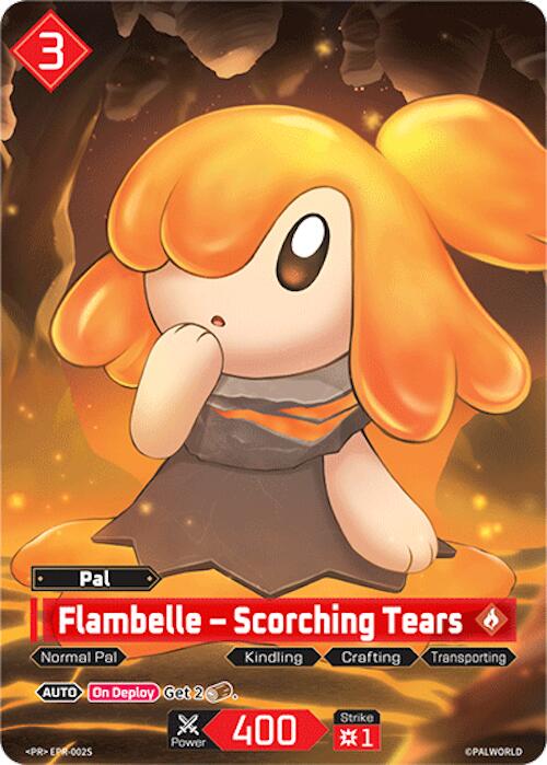 Flambelle - Scorching Tears - EPR-002S, Palworld Promo Cards EPR-002S