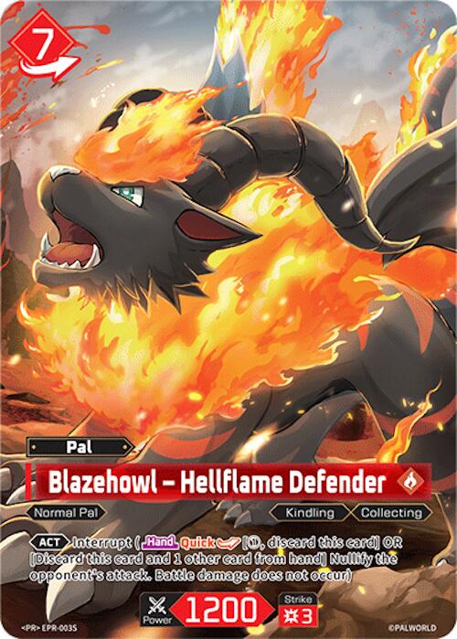 Blazehowl - Hellflame Defender - EPR-003S, Palworld Promo Cards EPR-003S