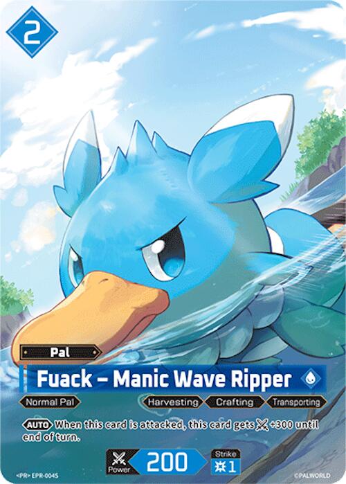 Fuack - Manic Wave Ripper - EPR-004S, Palworld Promo Cards EPR-004S