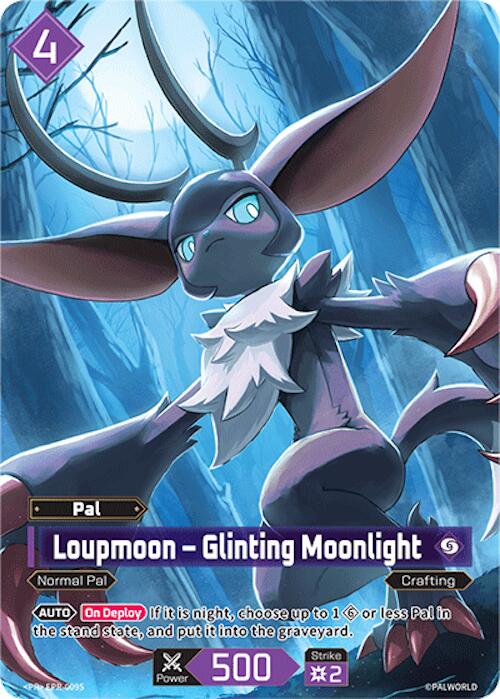 Loupmoon - Glinting Moonlight - EPR-009S, Palworld Promo Cards EPR-009S