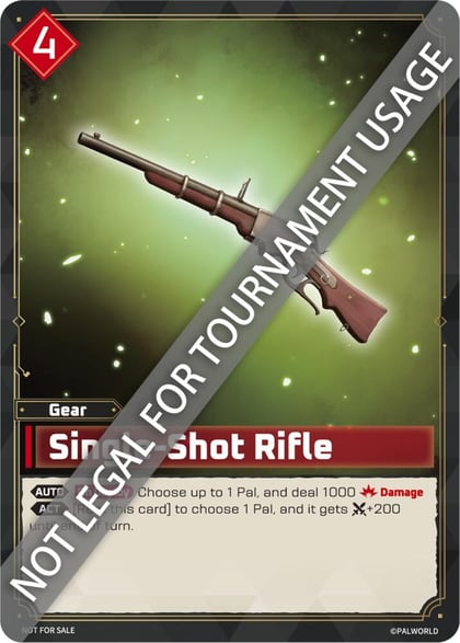 Single-Shot Rifle, Palworld Prototype Cards #716357