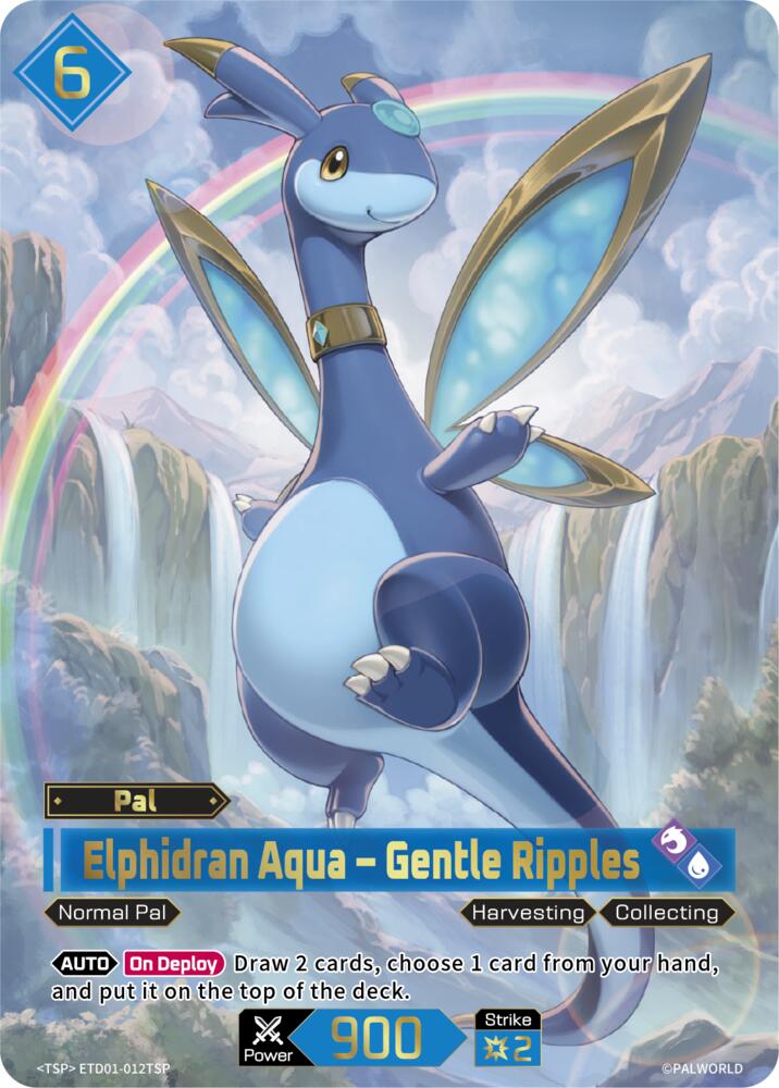 Elphidran Aqua - Gentle Ripples (TSP), TD01: Dawn of Palpagos Red•Blue ETD01-012TSP