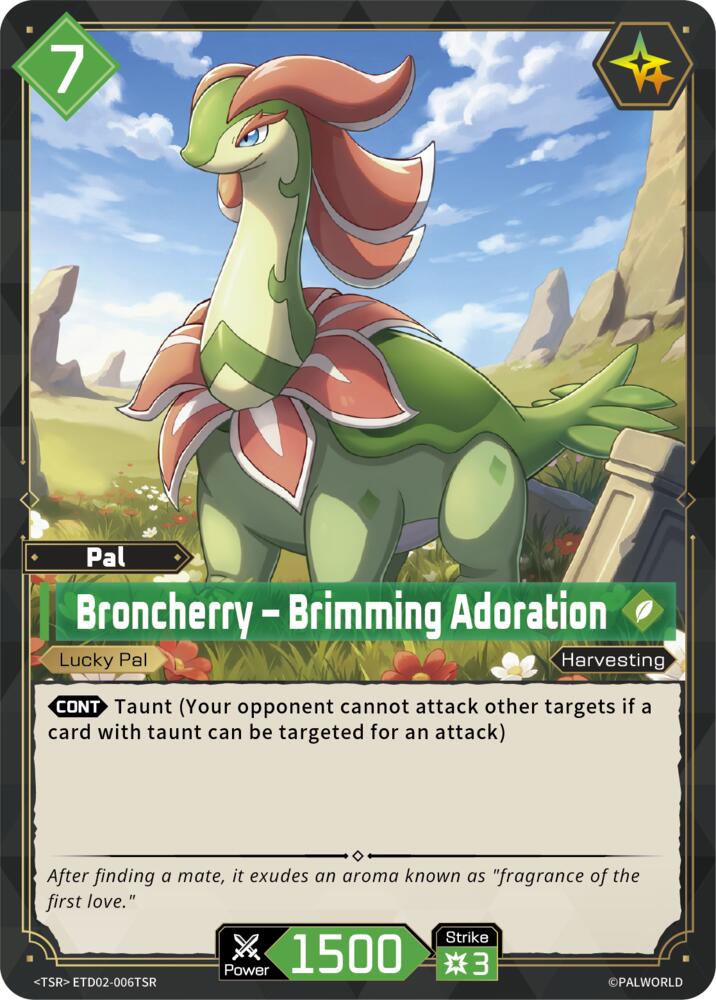 Broncherry - Brimming Adoration (TSR), TD02: Dawn of Palpagos Green•Purple ETD02-006TSR