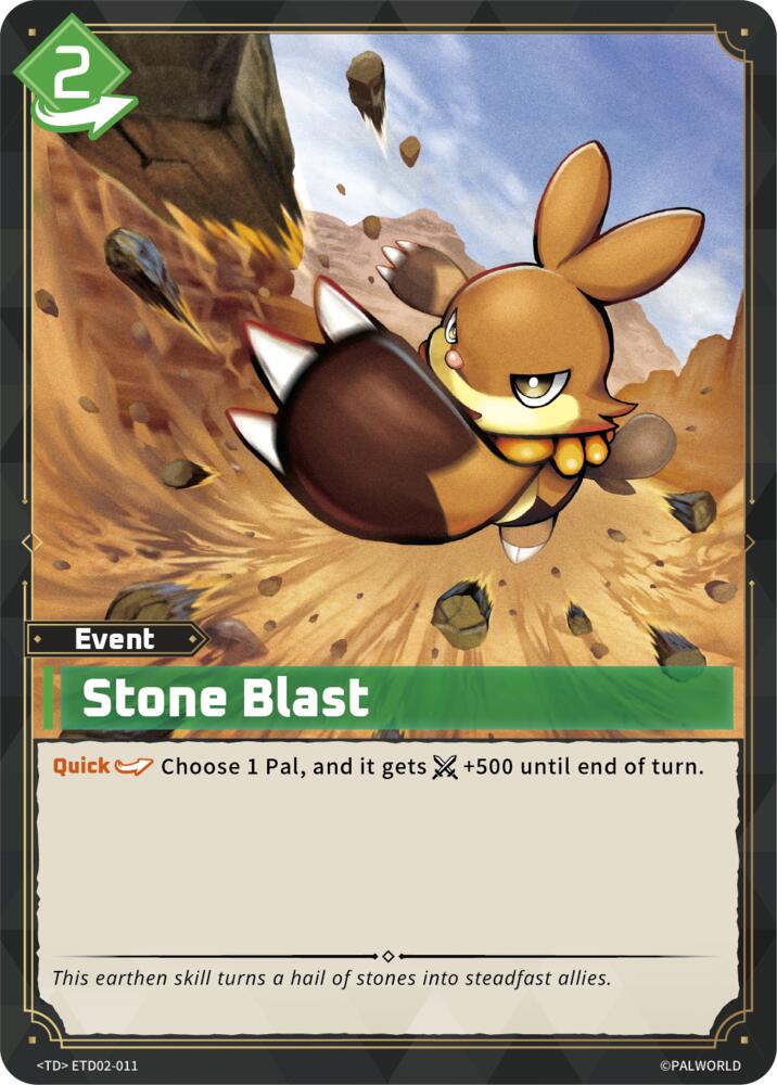 Stone Blast, TD02: Dawn of Palpagos Green•Purple ETD02-011