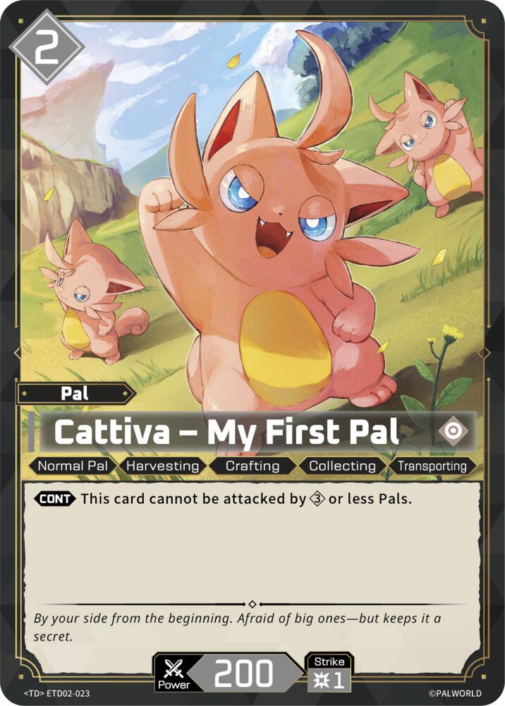 Cattiva - My First Pal, TD02: Dawn of Palpagos Green•Purple ETD02-023
