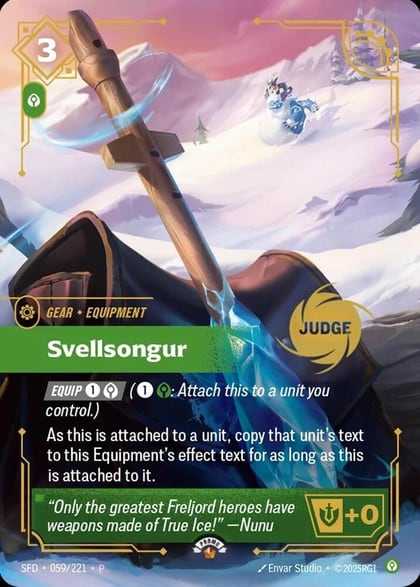 Svellsongur, Riftbound Judge Promotional Cards 059/221
