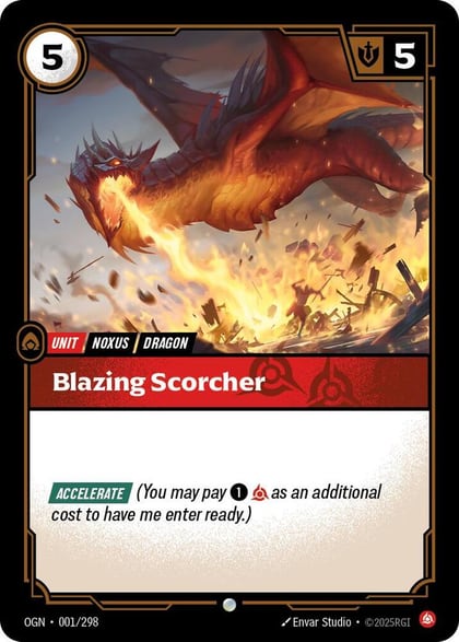 Blazing Scorcher, Origins 001/298