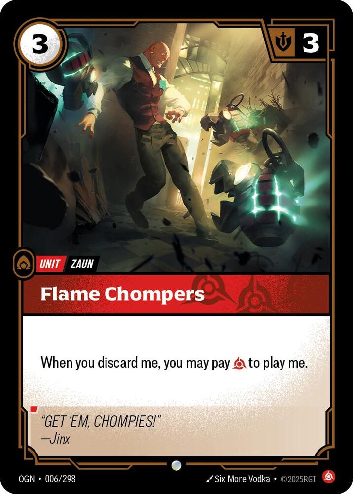Flame Chompers, Origins 006/298