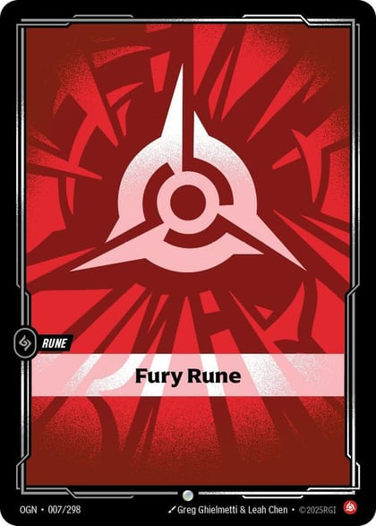 Fury Rune, Origins 007/298