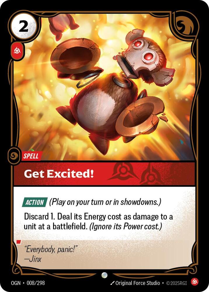 Get Excited!, Origins 008/298
