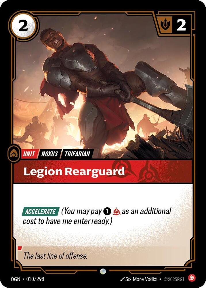 Legion Rearguard, Origins 010/298