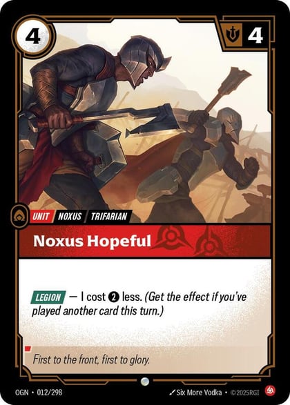 Noxus Hopeful, Origins 012/298