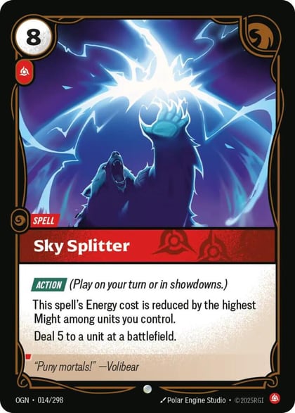 Sky Splitter, Origins 014/298