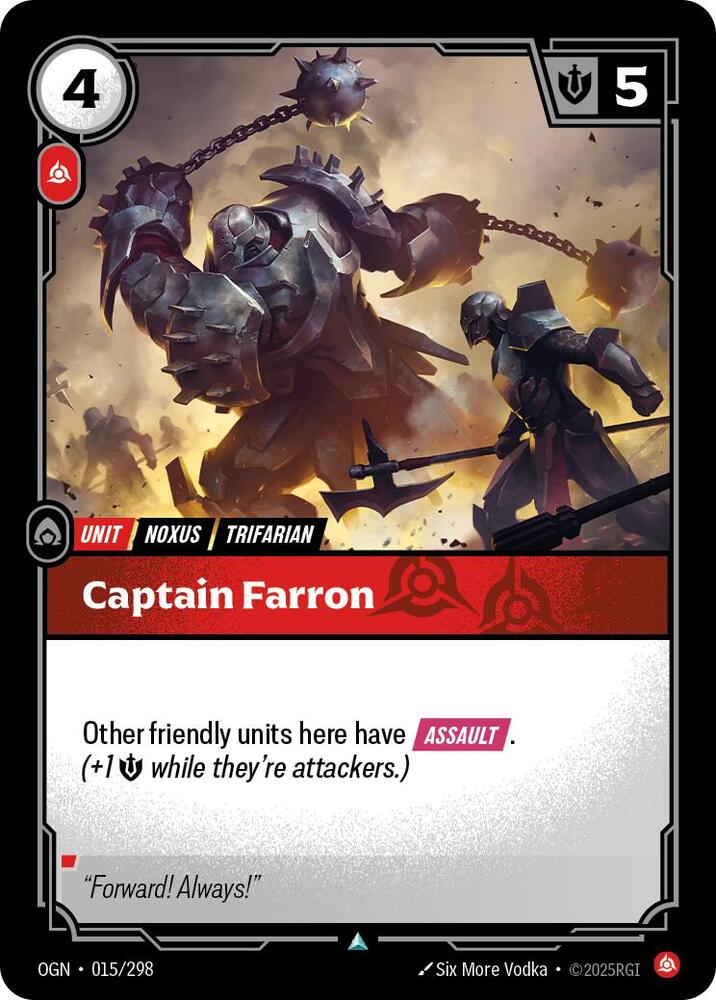 Captain Farron, Origins 015/298