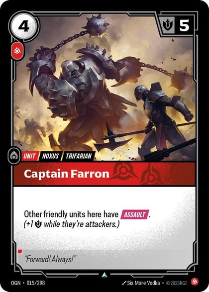 Captain Farron, Origins 015/298