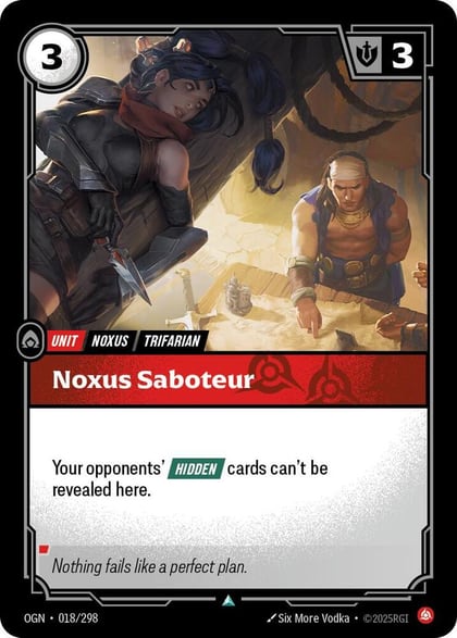 Noxus Saboteur, Origins 018/298