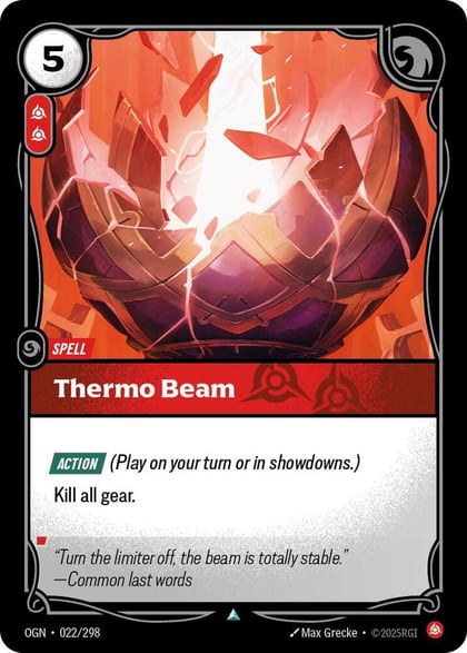 Thermo Beam, Origins 022/298