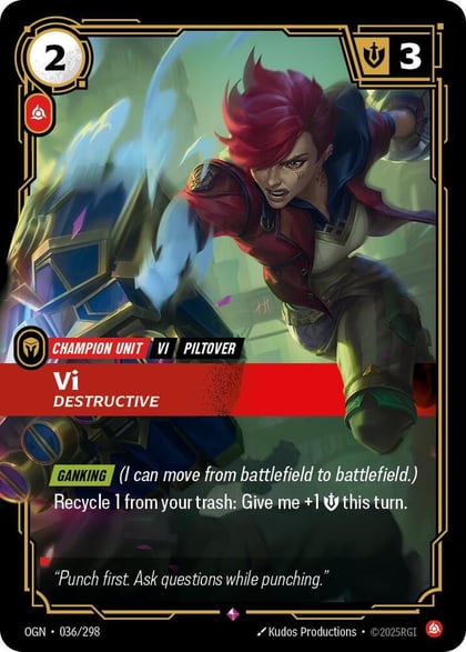 Vi - Destructive, Origins 036/298