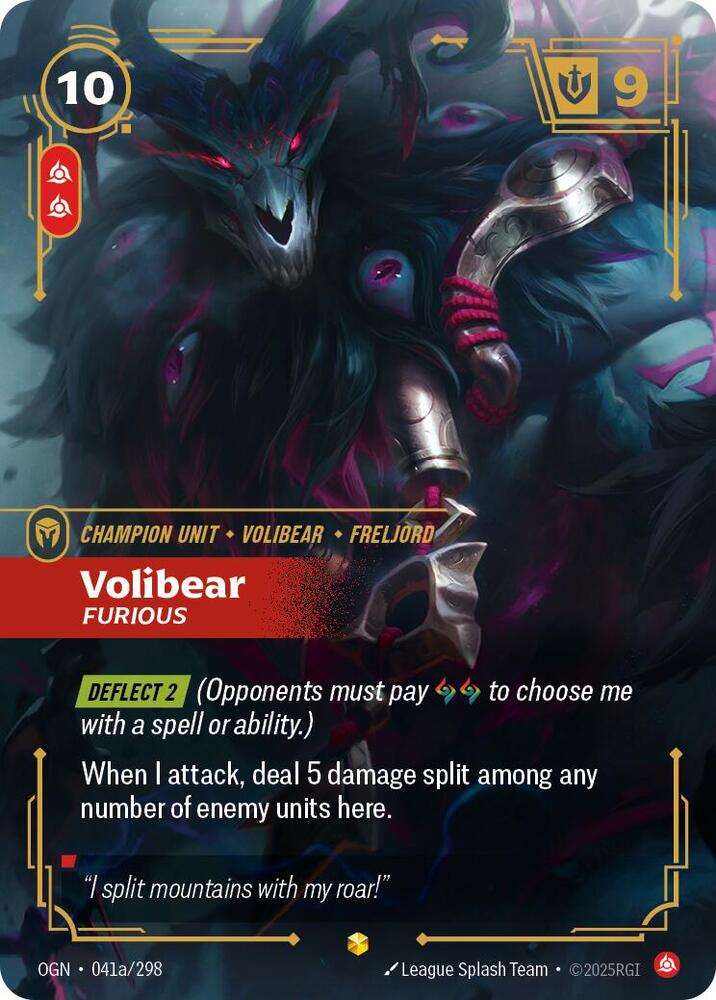 Volibear - Furious (Alternate Art), Origins 041a/298