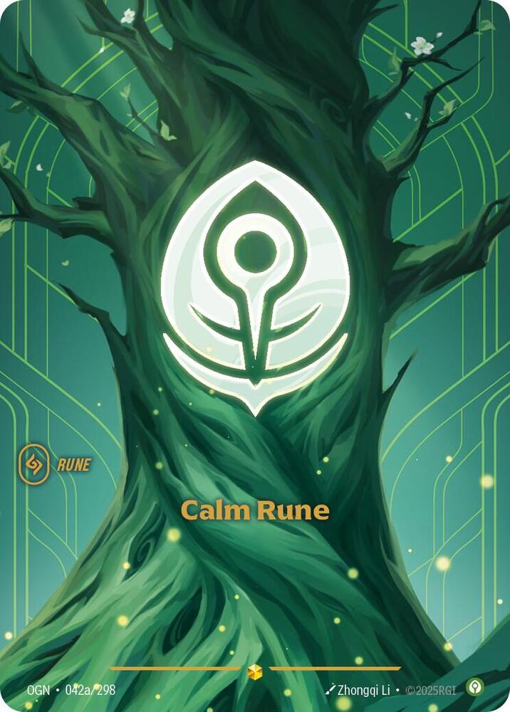 Calm Rune (Alternate Art), Origins 042a/298