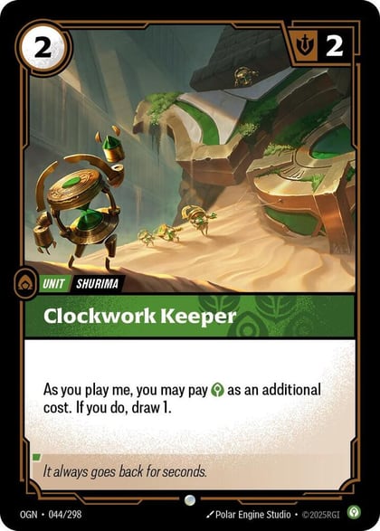 Clockwork Keeper, Origins 044/298