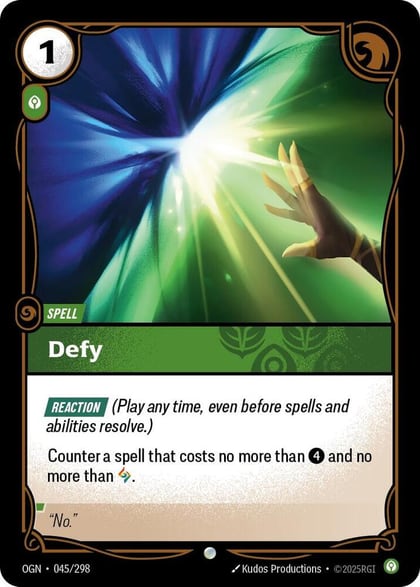 Defy, Origins 045/298