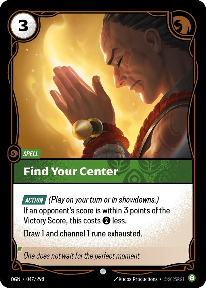 Find Your Center, Origins 047/298