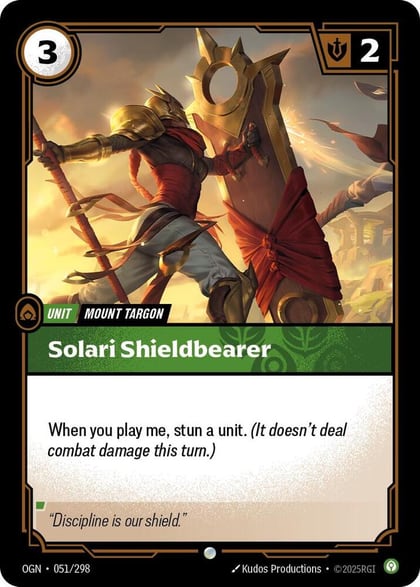 Solari Shieldbearer, Origins 051/298