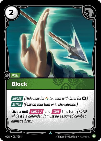 Block, Origins 057/298