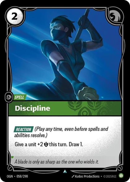 Discipline, Origins 058/298