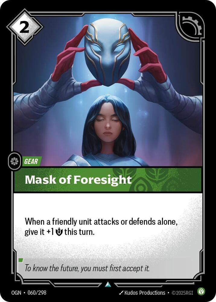 Mask of Foresight, Origins 060/298