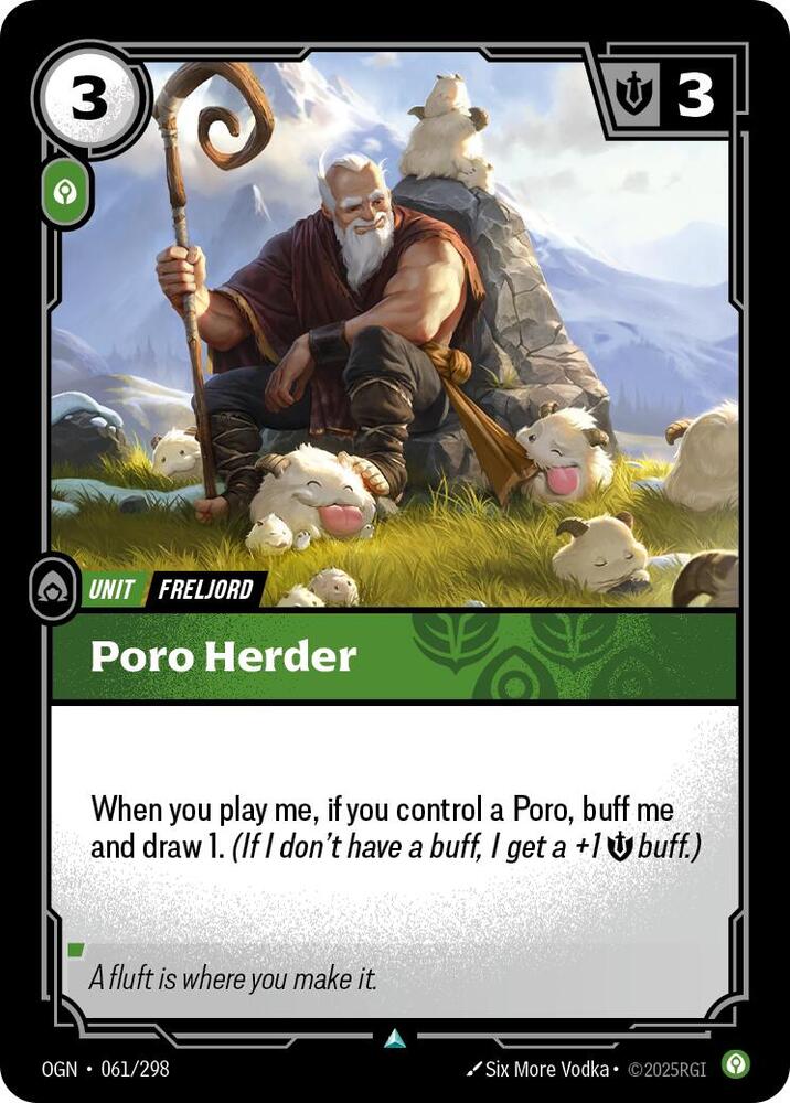 Poro Herder, Origins 061/298