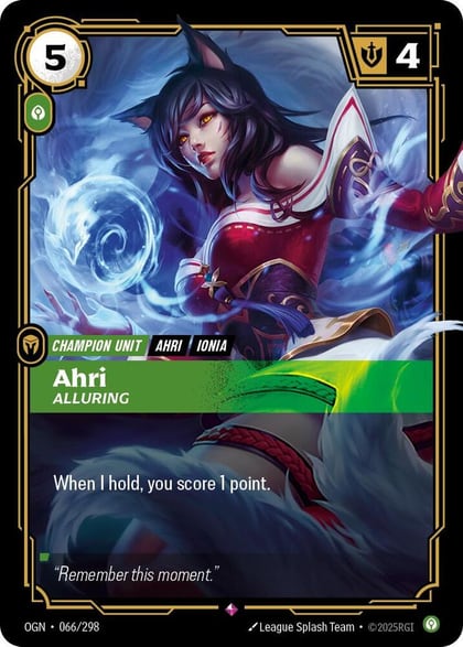 Ahri - Alluring, Origins 066/298