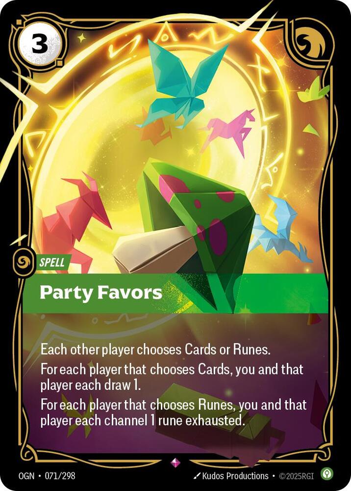 Party Favors, Origins 071/298
