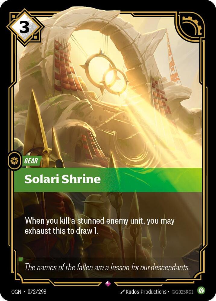 Solari Shrine, Origins 072/298