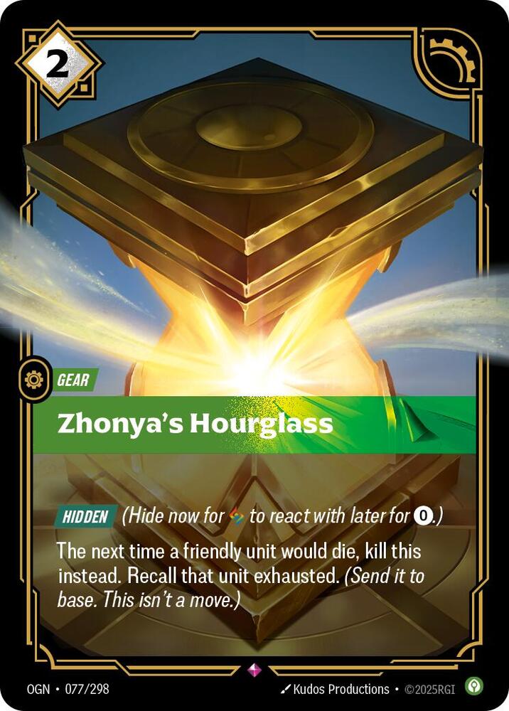 Zhonya's Hourglass, Origins 077/298
