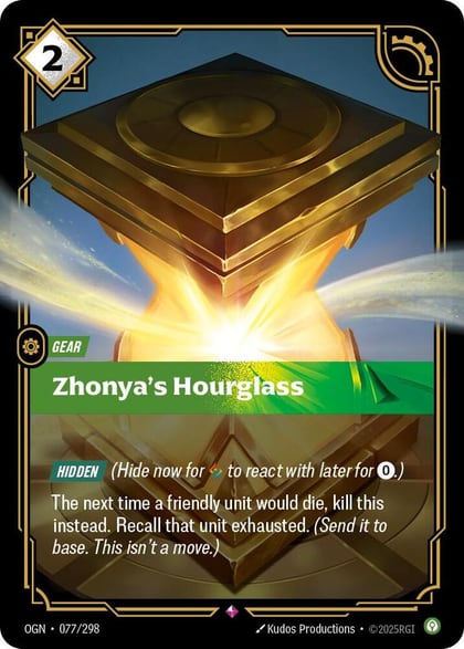 Zhonya's Hourglass, Origins 077/298