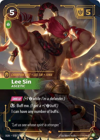 Lee Sin - Ascetic, Origins 078/298