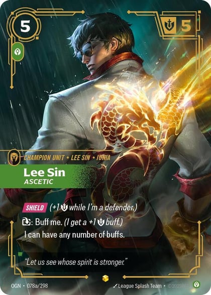 Lee Sin - Ascetic (Alternate Art), Origins 078a/298