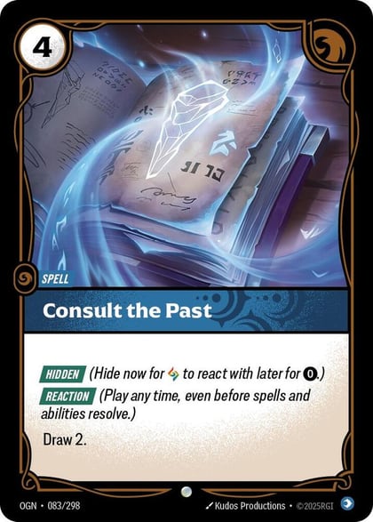 Consult the Past, Origins 083/298