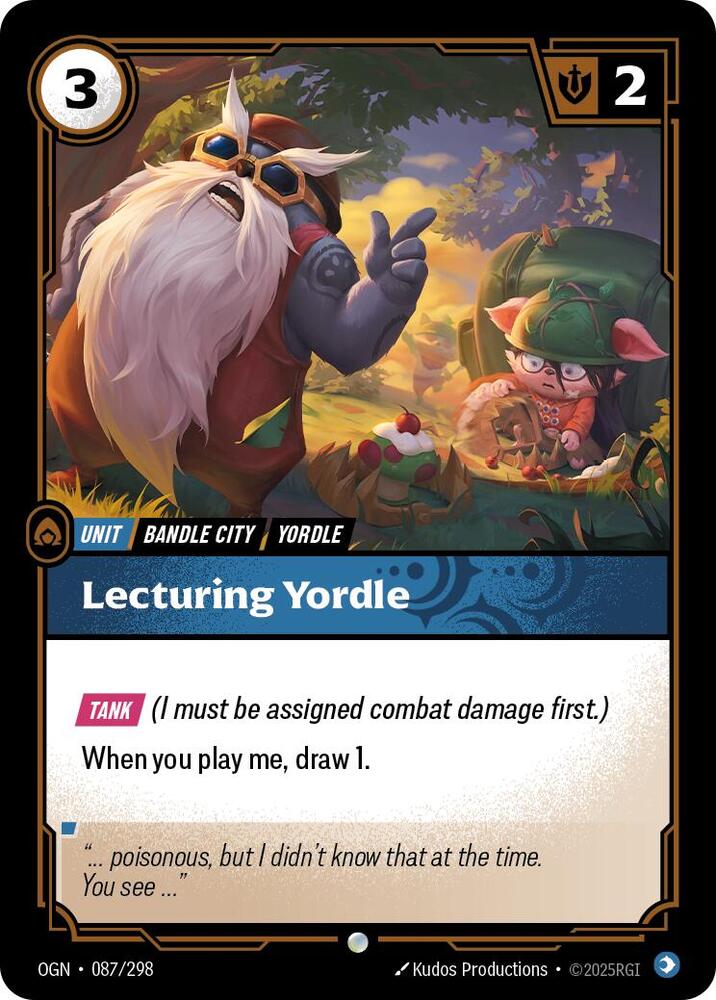 Lecturing Yordle, Origins 087/298