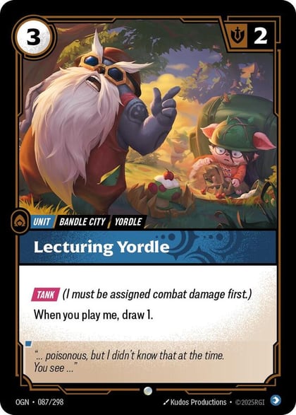 Lecturing Yordle, Origins 087/298