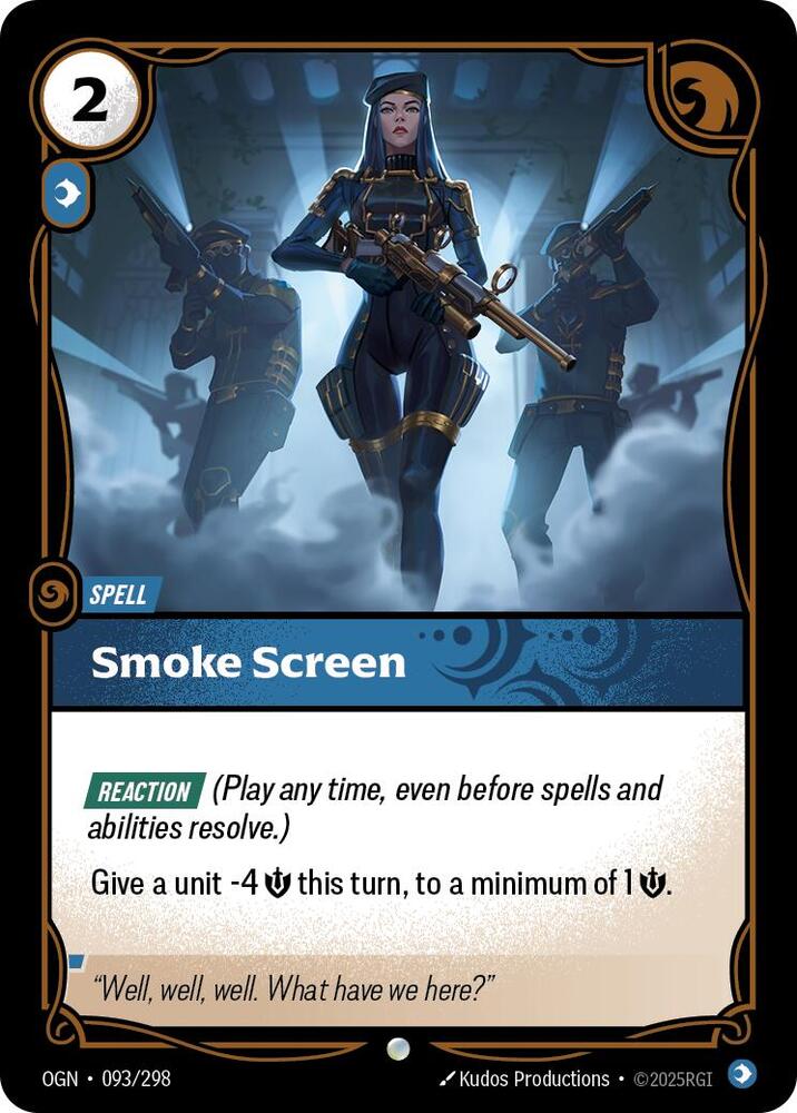 Smoke Screen, Origins 093/298